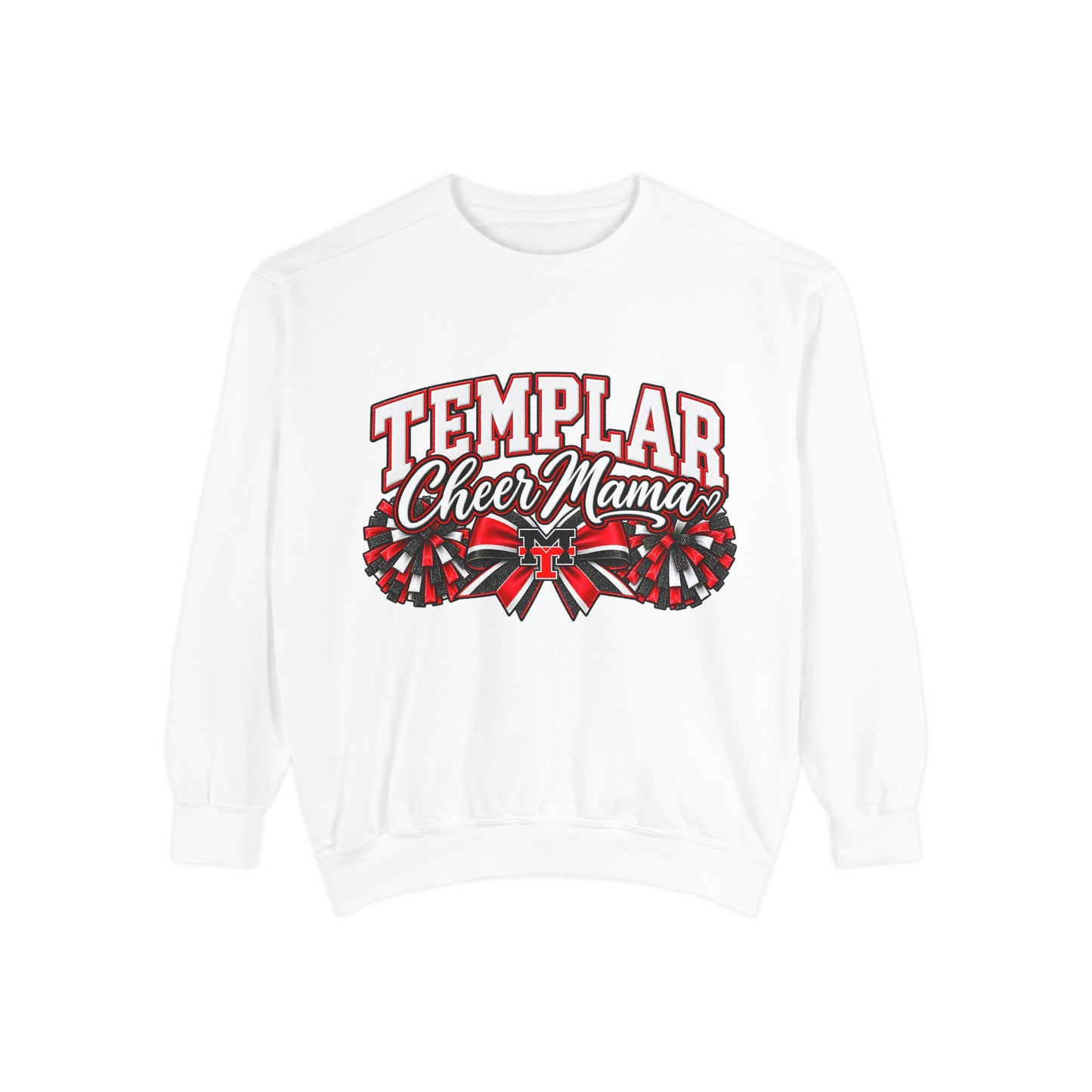 Templar Cheer Mama Sweatshirt — Pom-Pom Mom Crewneck