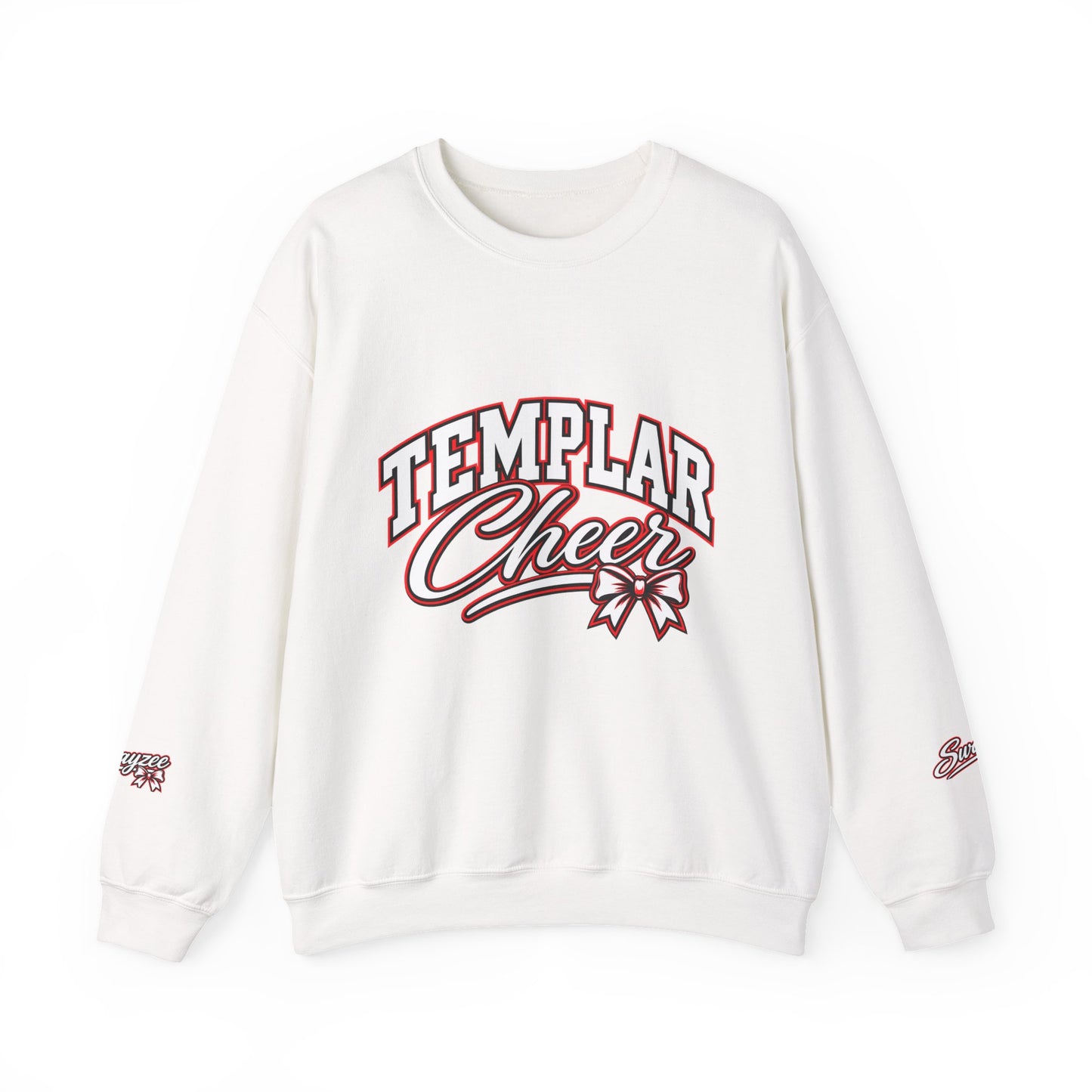 Crewneck Sweatshirt — "Templar Cheer" School Spirit Pullover (MT Logo)