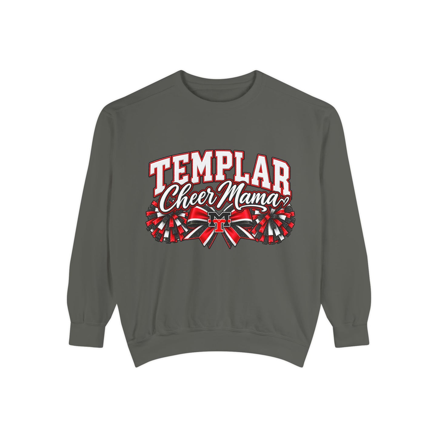 Templar Cheer Mama Sweatshirt — Pom-Pom Mom Crewneck