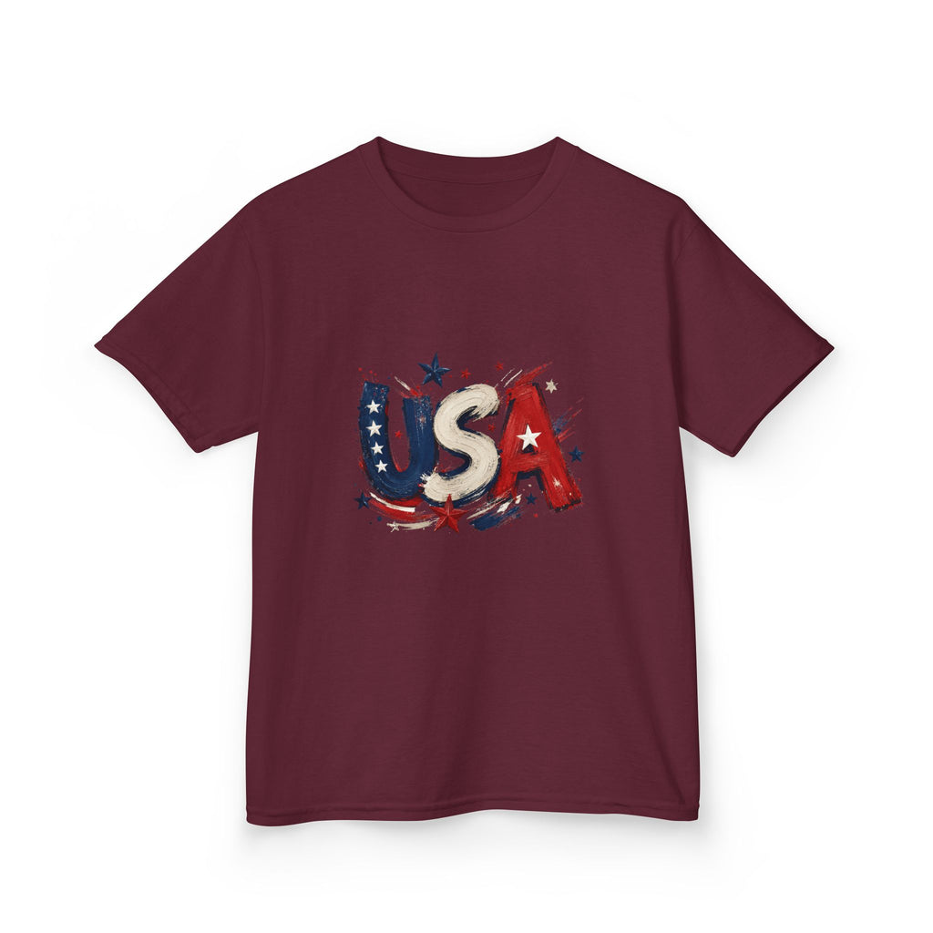 Kids USA Flag Graphic Tee — Patriotic Fourth of July Shirt for Children
