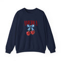 America Cherry Crewneck Sweatshirt - Patriotic Red White Blue Bow Design