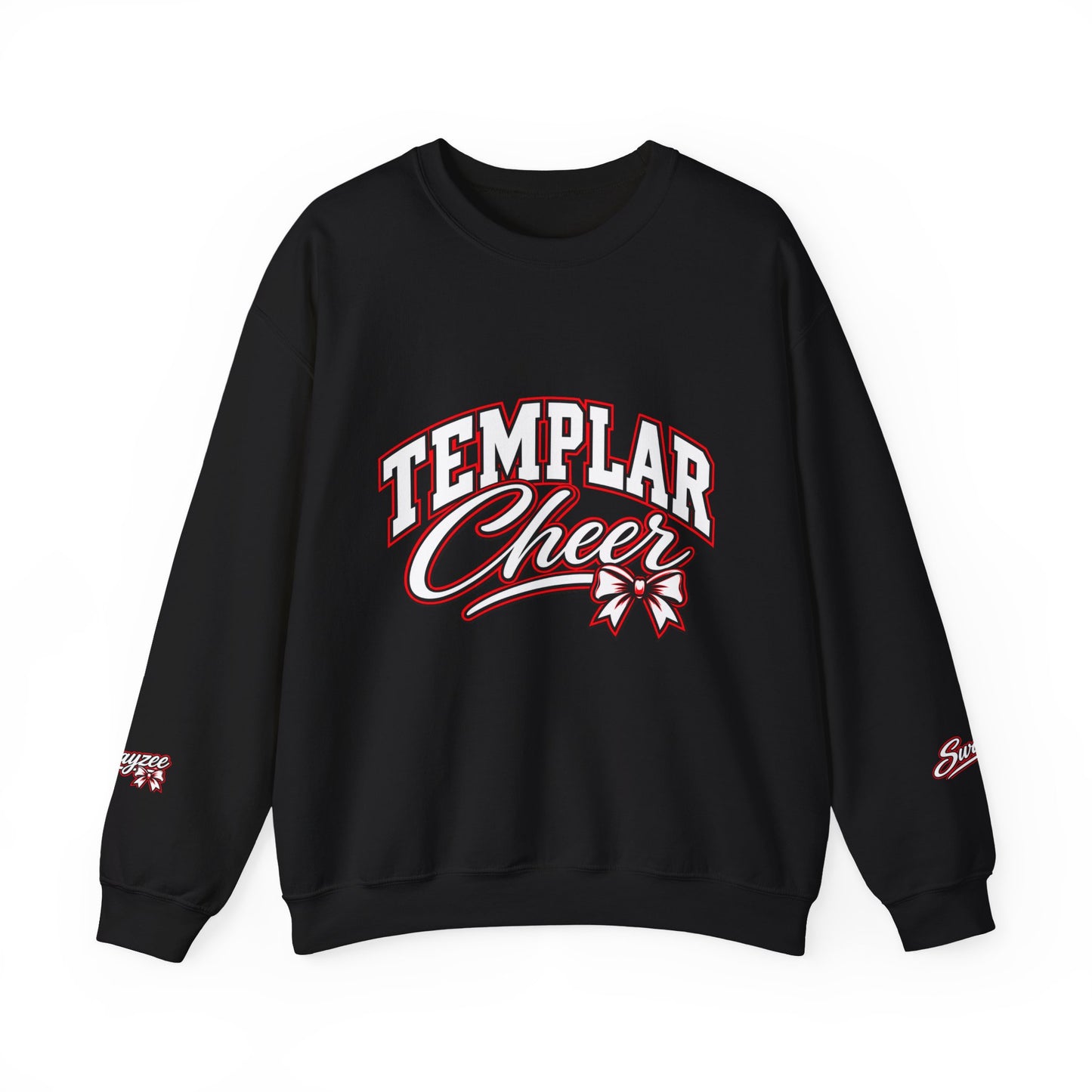 Crewneck Sweatshirt — "Templar Cheer" School Spirit Pullover (MT Logo)