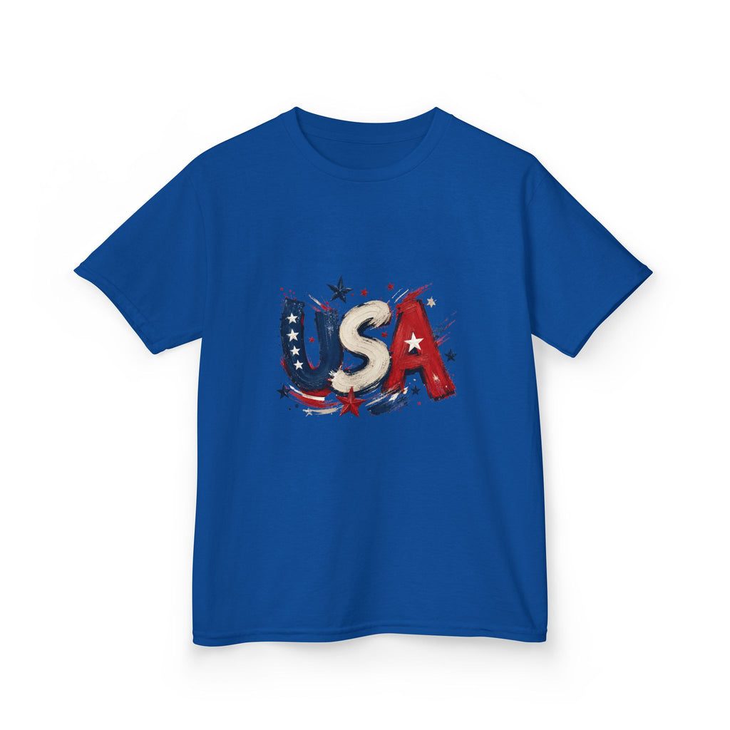 Kids USA Flag Graphic Tee — Patriotic Fourth of July Shirt for Children