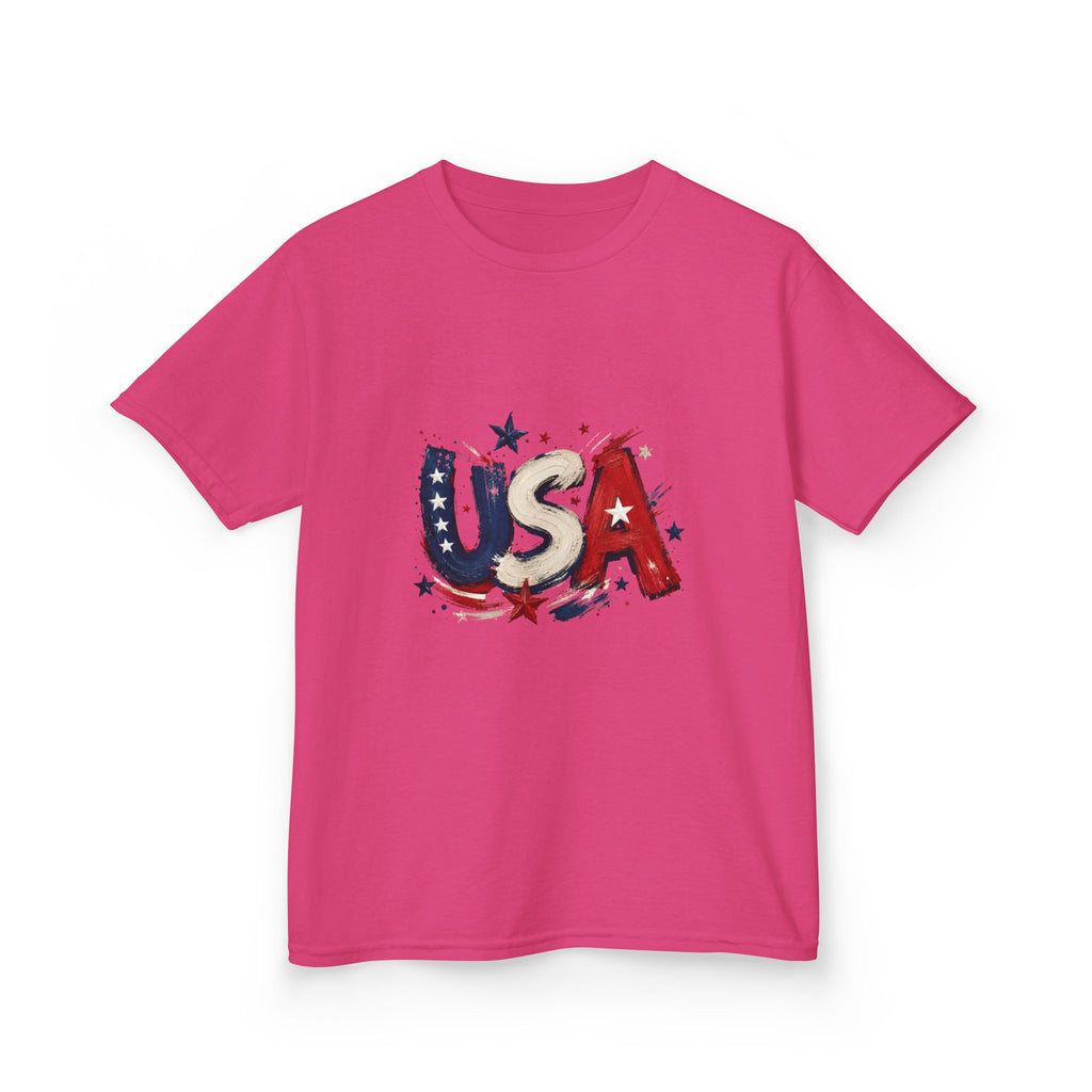 Kids USA Flag Graphic Tee — Patriotic Fourth of July Shirt for Children