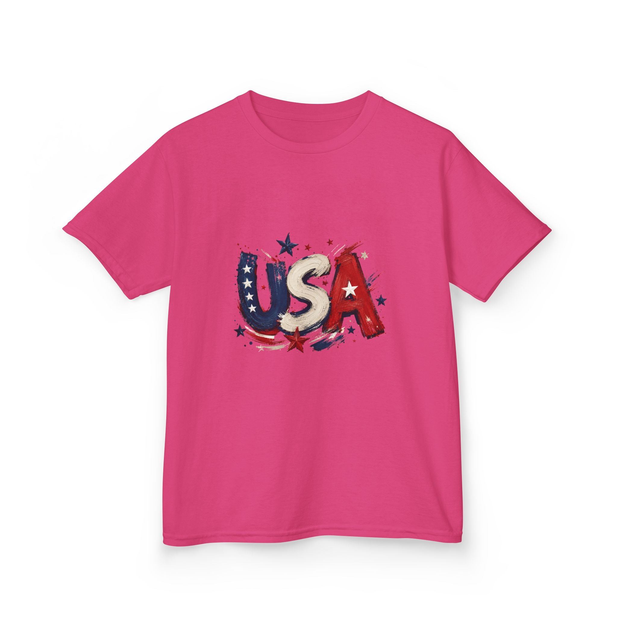 Kids USA Flag Graphic Tee — Patriotic Fourth of July Shirt for Children