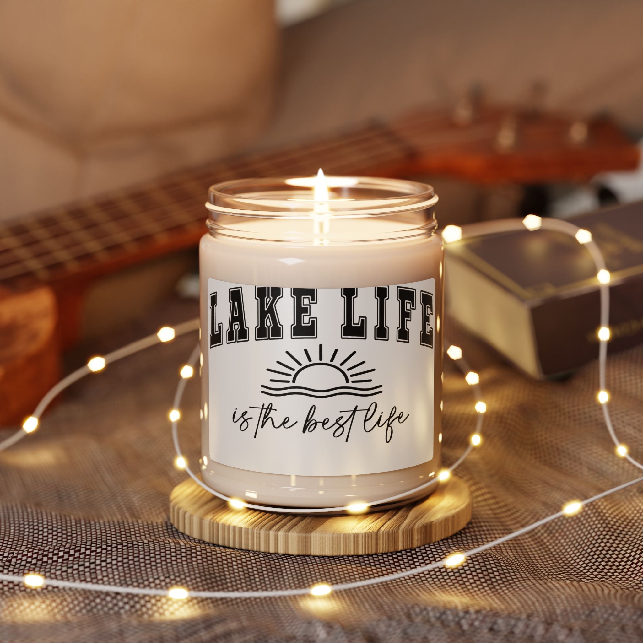 Lake Life Soy Candle — 9oz Scented Jar (“Lake Life is the Best Life”)
