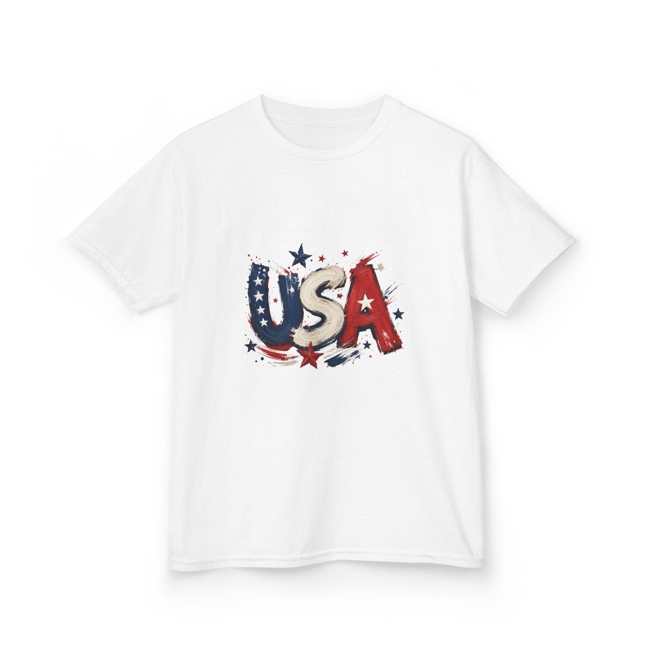 Kids USA Flag Graphic Tee — Patriotic Fourth of July Shirt for Children