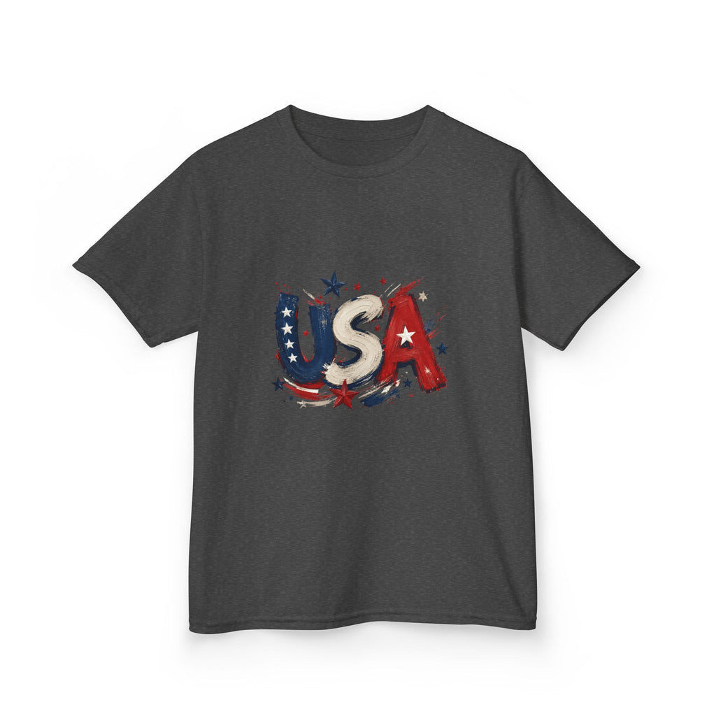 Kids USA Flag Graphic Tee — Patriotic Fourth of July Shirt for Children