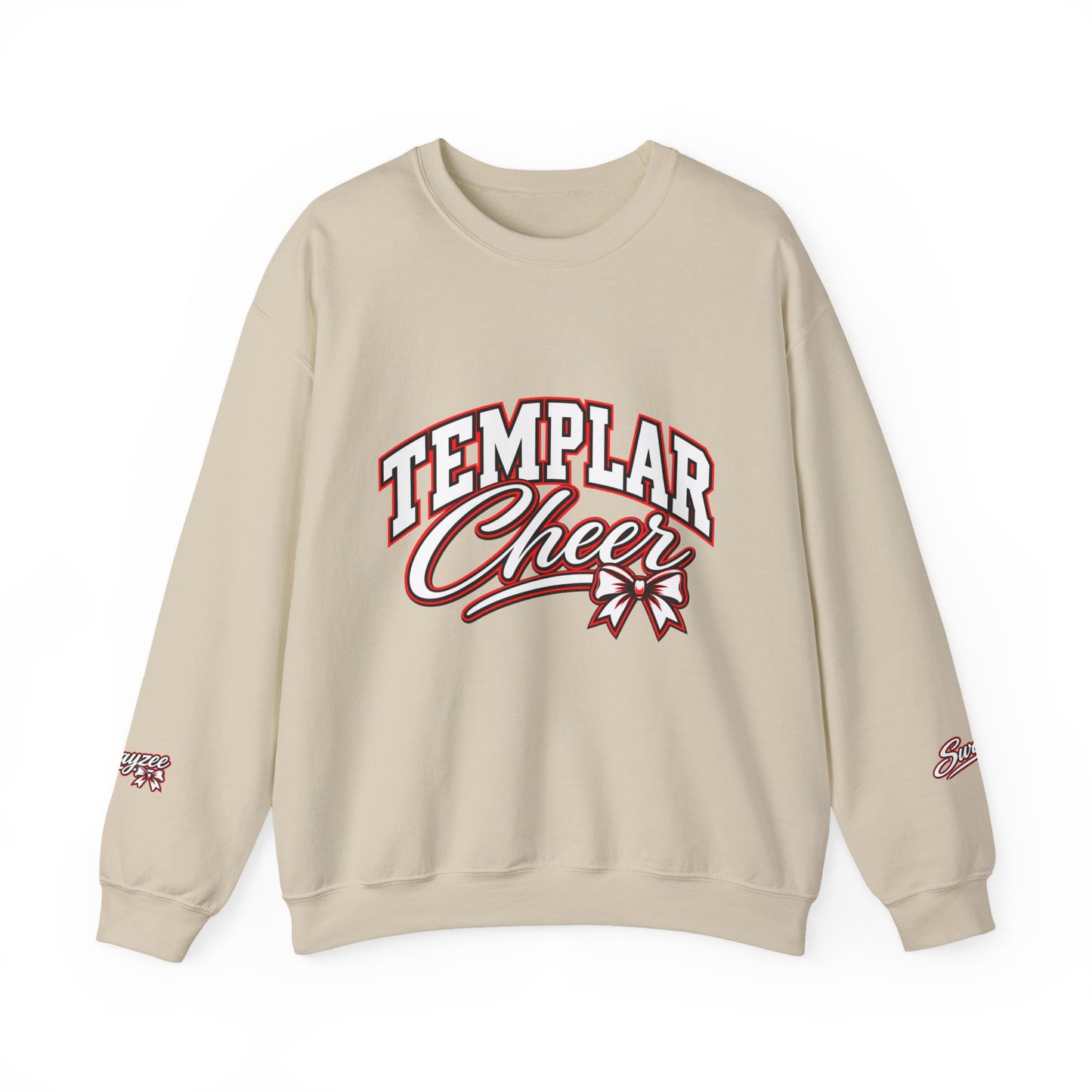 Crewneck Sweatshirt — "Templar Cheer" School Spirit Pullover (MT Logo)