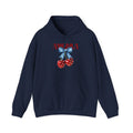 Cherry Bow Hoodie — Americana Cherry Graphic Sweatshirt