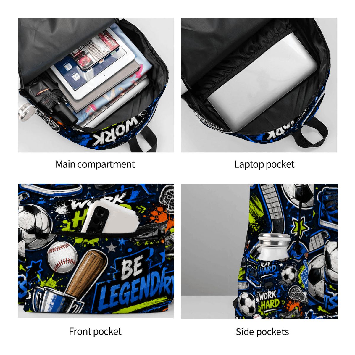 Sports Collage Backpack